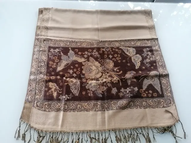 Pashmina donna nuova con fiori