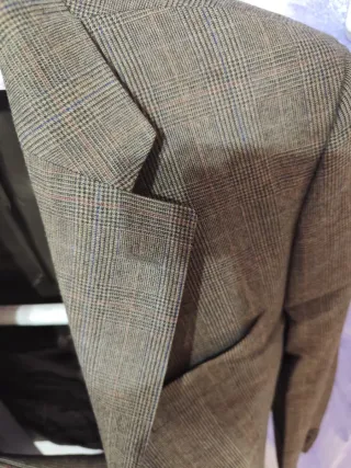 Traje de caballero Cortefiel cuadros marrón