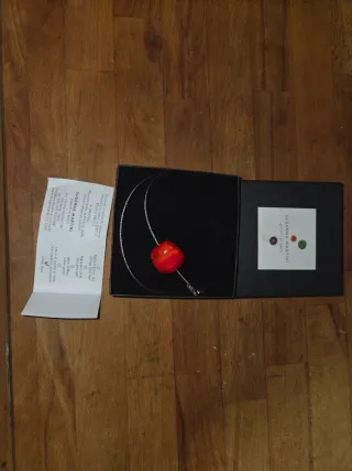 Girocollo acciaio e vetro Susanna Martini