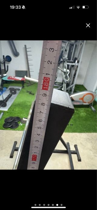 Rack, portadiscos y discos de gimnasio