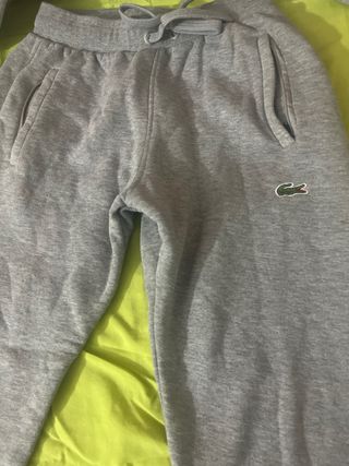 Conjunto chándal Lacoste gris
