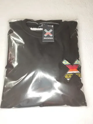 Sudadera Blue Banana Talla M Negra con Parche X