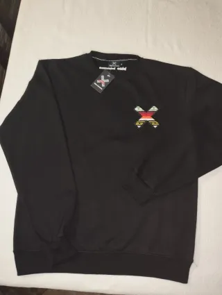 Sudadera Blue Banana Talla M Negra con Parche X