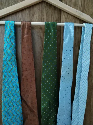 Lote de 5 corbatas de hombre