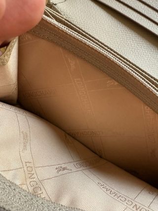 Billetera Longchamp Beige