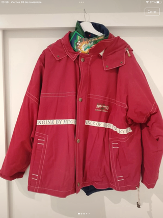 Chamarra Vintage Mito Roja Talla XL