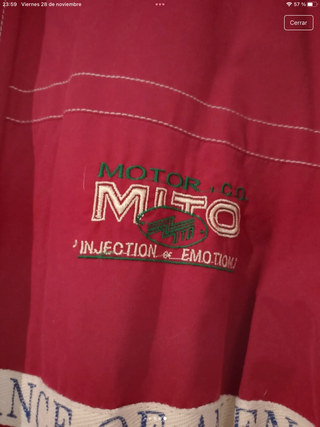 Chamarra Vintage Mito Roja Talla XL