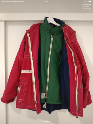 Chamarra Vintage Mito Roja Talla XL