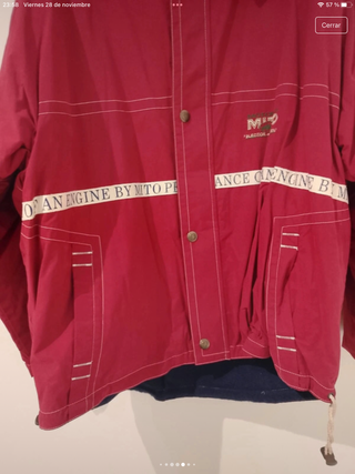 Chamarra Vintage Mito Roja Talla XL