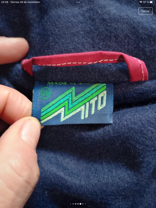 Chamarra Vintage Mito Roja Talla XL