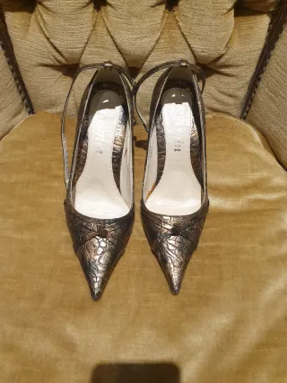 Scarpe donna eleganti oro/argento