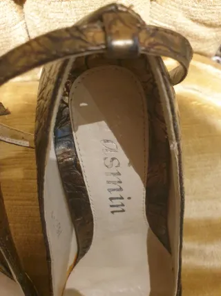 Scarpe donna eleganti oro/argento