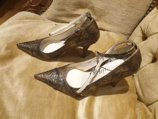 Scarpe donna eleganti oro/argento