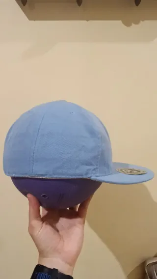 Gorra visera plana azul