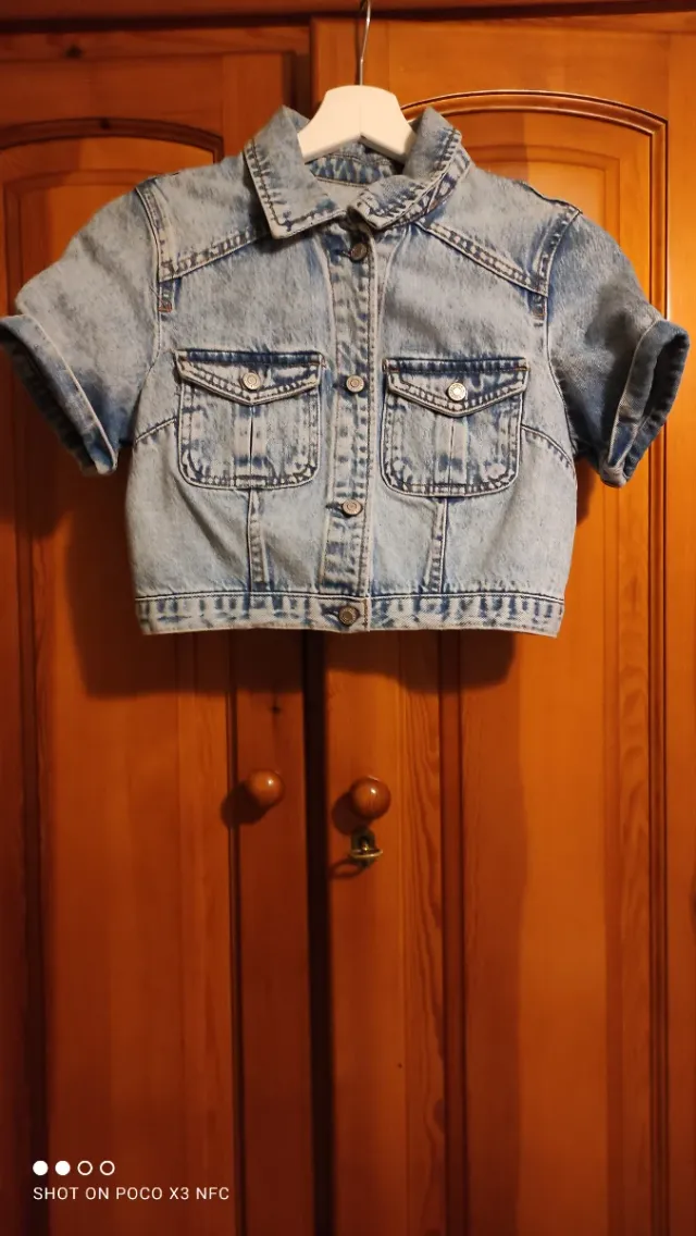 Chaqueta vaquera corta mujer