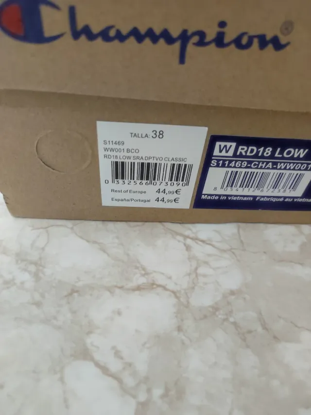 Zapatillas Champion Blancas Nuevas