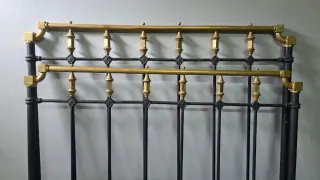 Cabecero y pies de cama antigua hierro forjado