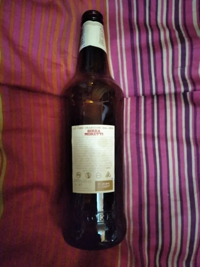 Botella Birra Moretti 66cl Vacía