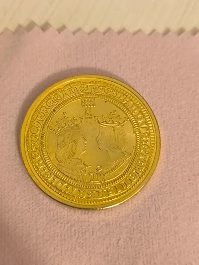 Moneda Reyes Católicos Cuádruple