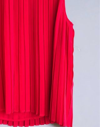 Top rojo plisado - Zara mujer