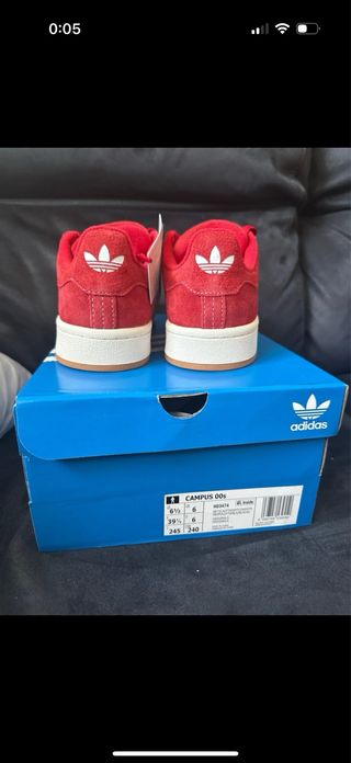 Zapatillas Adidas Campus 00s Rojas Talla 39