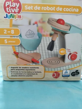 Playtive Junior Set Robot Cocina Madera