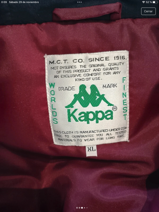 Chaqueta Kappa Vintage Talla XL Azul