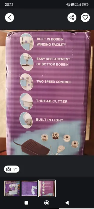 Máquina de Costura Mini Portátil SM-202A