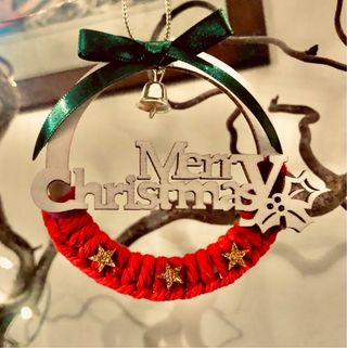 Addobbo Natalizio Merry Christmas con Stella