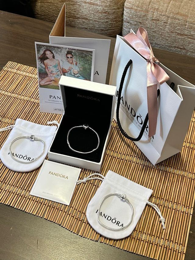 Lote 3 Pulseras Pandora Plata