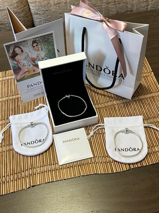 Lote 3 Pulseras Pandora Plata