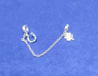 Cadena de Seguridad Trébol pulsera Pandora Plata