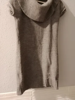 Vestido de lana gris