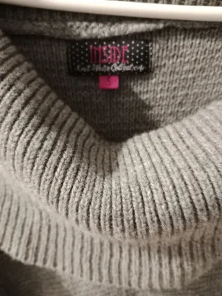 Vestido de lana gris