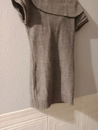 Vestido de lana gris