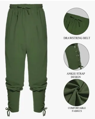 Disfraz Vikingo Medieval Beige y Verde