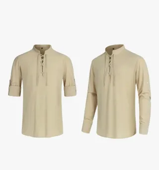 Disfraz Vikingo Medieval Beige y Verde