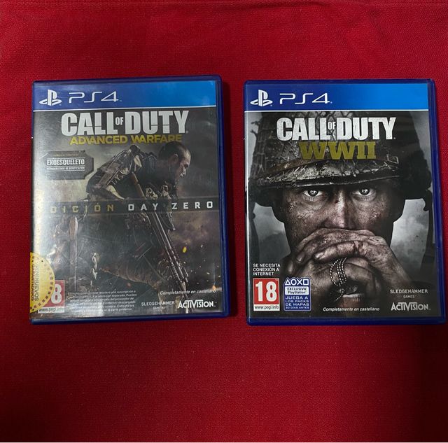PS4 Call of Duty WWII y Advanced Warfare