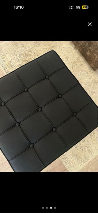 Taburete Vintage Nuevo Negro