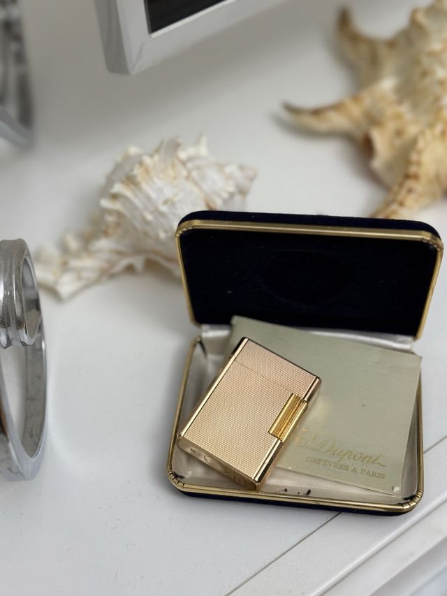 Accendino Dupont Oro Rosa Anni '70 Rarissimo