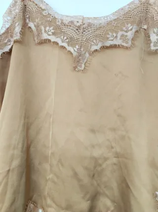 Blusa Zara tirantes encaje M