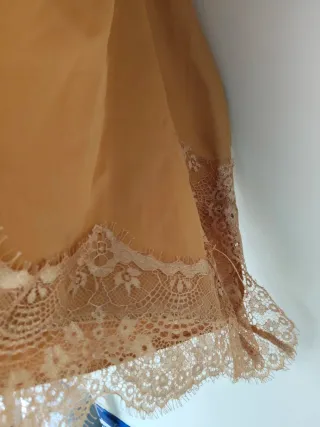 Blusa Zara tirantes encaje M