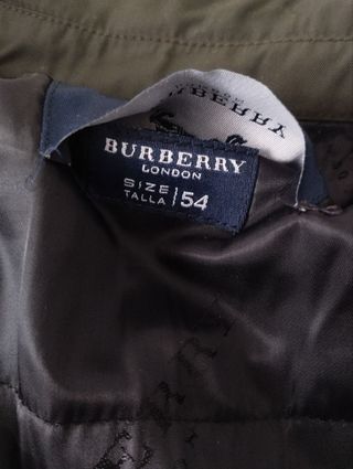 Chaqueta Burberry London verde oliva