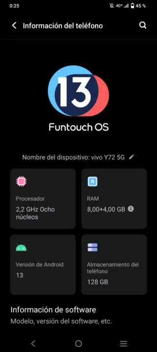 Vivo Y72 5G 128GB