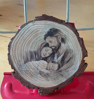 Madera Serigrafiada Sagrada Familia