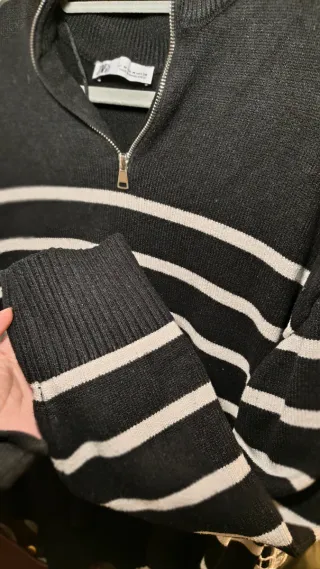 Jersey Zara Rayas Cremallera