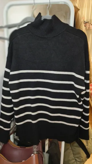 Jersey Zara Rayas Cremallera