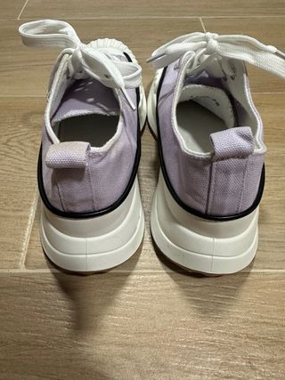 Zapatillas lila plataforma talla 38