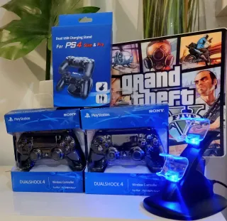 PACK !!2 Mandos V2 PS4 +REGALO Base Carga