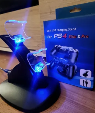 PACK !!2 Mandos V2 PS4 +REGALO Base Carga